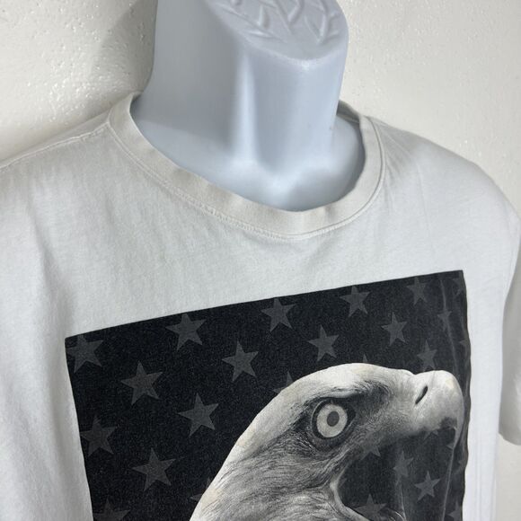 Nike Shirt Men Large White Athletic Cut American Eagle Patriotic Graphic Tee - Picture 7 of 14